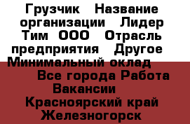 Грузчик › Название организации ­ Лидер Тим, ООО › Отрасль предприятия ­ Другое › Минимальный оклад ­ 11 000 - Все города Работа » Вакансии   . Красноярский край,Железногорск г.